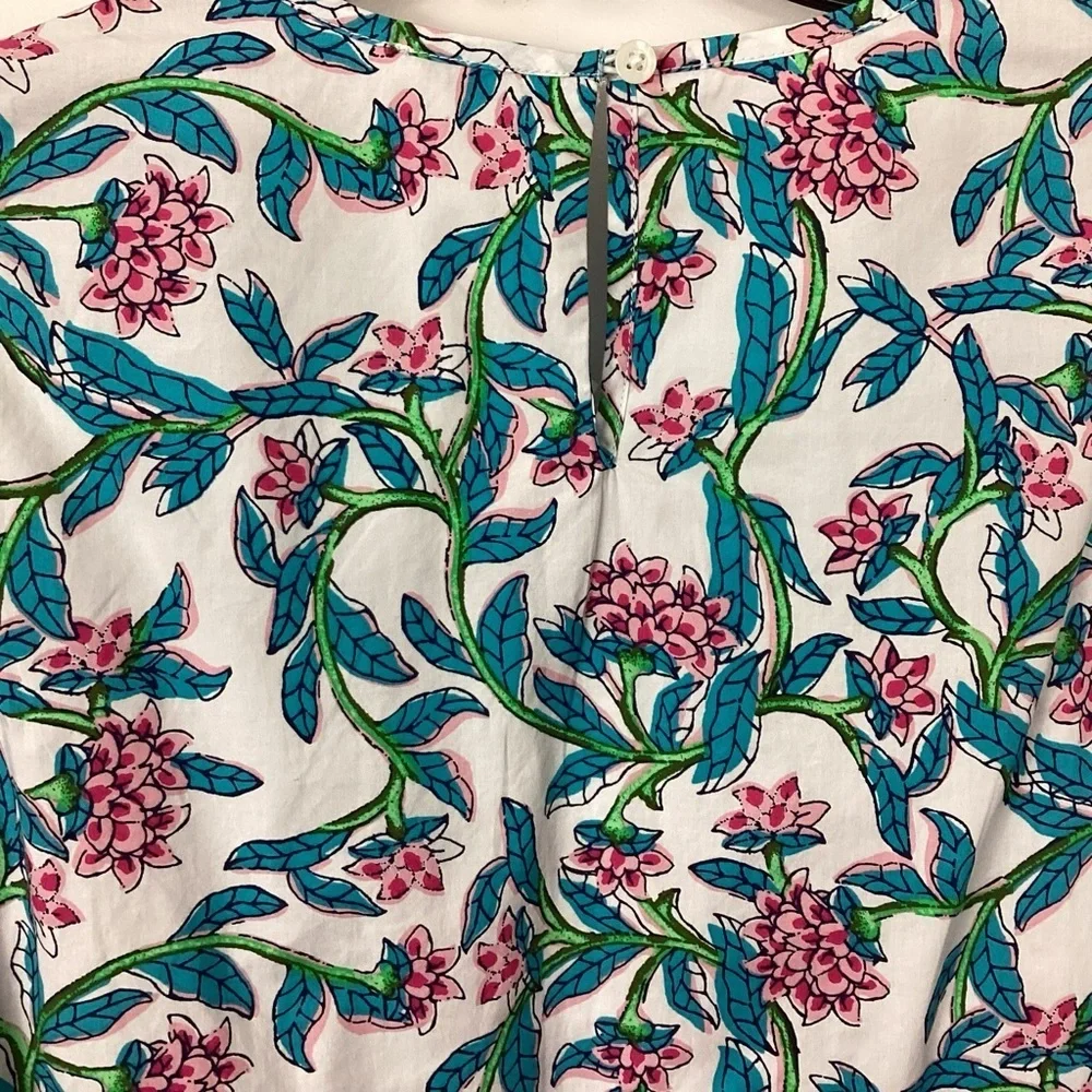 J. Crew Floral Puff Sleeve Blouse Size XXS NWT